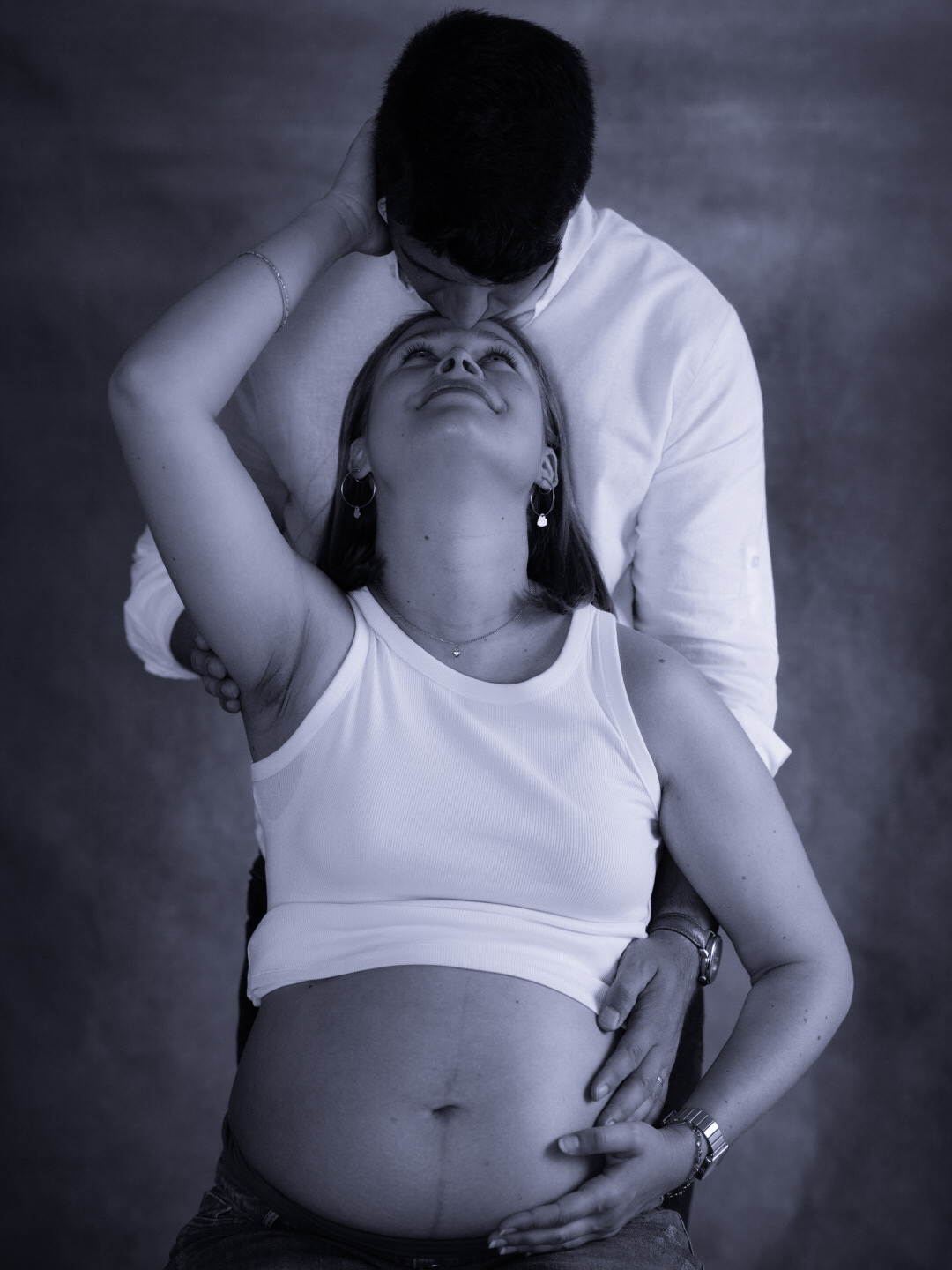 Photo de grossesse en studio