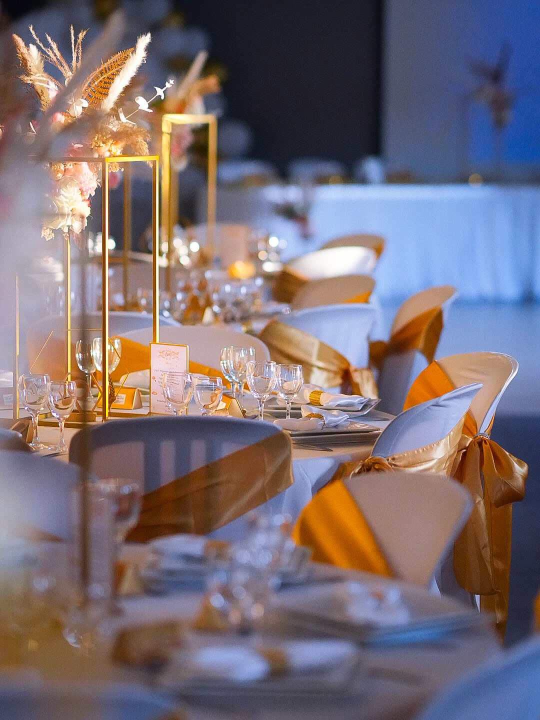 Photo de la décoration lors d'un mariage